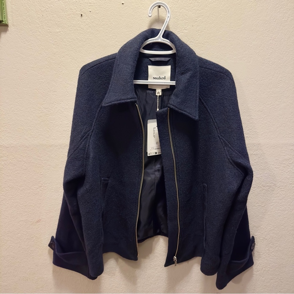 Soaked in Luxury Women's Dark Blue Utility Jacket - Picture 4 of 9